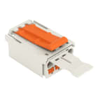 WAGO - 1-Leiter-Stiftleiste, Push-in CAGE CLAMP®, 2,5mm², lichtgrau
