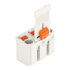 WAGO - 1-Leiter-Federleiste, Drücker, Push-in CAGE CLAMP®, lichtgrau