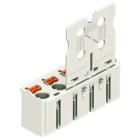 WAGO - 1-Leiter-Federleiste, Drücker, Push-in CAGE CLAMP®, lichtgrau