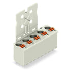 WAGO - 1-Leiter-THT-Federleiste, gerade, Drücker, Push-in CAGE CLAMP®, lichtgrau