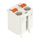 WAGO - 1-Leiter-THR-Federleiste, gerade,Drücker,Push-in CAGE CLAMP®,lichtgrau