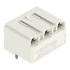 WAGO - THT-Federleiste, abgewinkelt, Rastermaß 7,5mm, lichtgrau