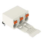 WAGO - 1-Leiter-THT-Federleiste, abgewinkelt, Drücker, Push-in CAGE CLAMP®, lichtgrau