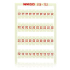 WAGO - WSB-Beschriftungskarte, als Karte, bedruckt, weiß