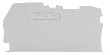 WAGO - Abschluss- und Zwischenplatte, 0,8mm dick, grau