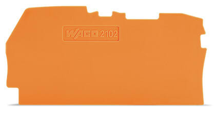 WAGO - Abschluss- und Zwischenplatte, 0,8mm dick, orange