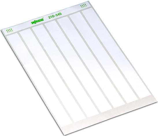 WAGO - Etiketten, für Laserdrucker, permanent klebend, weiß