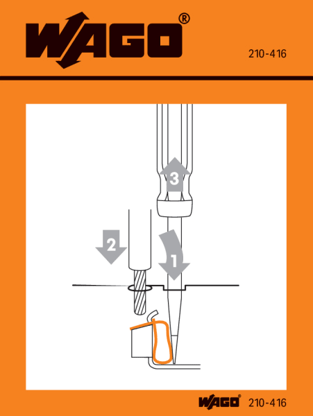 WAGO - Handhabungsaufkleber für CAGE CLAMP, universell