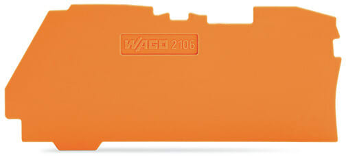 WAGO - Abschluss- und Zwischenplatte, 1mm dick, orange