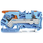WAGO - 2-Leiter-Durchgangsklemme, mit Hebel und Drücker, 6mm², blau