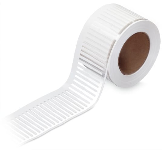WAGO - Einsteckschild, für TP-Drucker, für die Verwendung in Tüllen, weiß