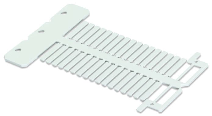 WAGO - Einsteckschild, für Plotter IP200, für die Verwendung in Tüllen, weiß