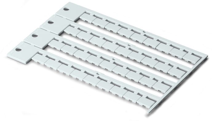 WAGO - Beschriftungskarte, als Karte, Schildgröße 12x7mm, weiß