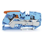 WAGO - 2-Leiter-Durchgangsklemme, mit Hebel und Push-in CAGE CLAMP®, 16mm², blau