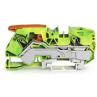 WAGO - 2-Leiter-Schutzleiterklemme, mit Hebel und Push-in CAGE CLAMP®, 16mm², grün-gelb