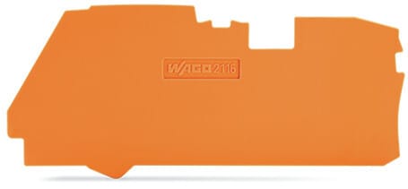 WAGO - Abschluss- und Zwischenplatte, 1mm dick, orange
