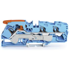 WAGO - 3-Leiter-Durchgangsklemme, mit Hebel und Push-in CAGE CLAMP®, 16mm², blau