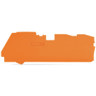 WAGO - Abschluss- und Zwischenplatte, 1mm dick, für 3-Leiter-Klemmen, orange