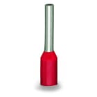 WAGO - Aderendhülse, Hülse für 1mm² / AWG 18, mit Kunststoffkragen, rot