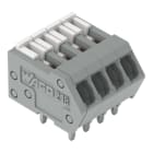 WAGO - Leiterplattenklemme, Betätigungsschieber, 0,5mm², grau