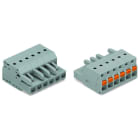 WAGO - 1-Leiter-Federleiste, Drücker, Push-in CAGE CLAMP®, grau