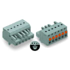 WAGO - 1-Leiter-Federleiste, Drücker, Push-in CAGE CLAMP®, grau