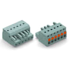 WAGO - 1-Leiter-Federleiste, Drücker, Push-in CAGE CLAMP®, grau