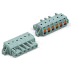 WAGO - 1-Leiter-Federleiste, Drücker, Push-in CAGE CLAMP®, grau