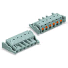 WAGO - 1-Leiter-Federleiste, Drücker, Push-in CAGE CLAMP®, grau