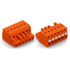 WAGO - 1-Leiter-Federleiste, Drücker, Push-in CAGE CLAMP®, orange