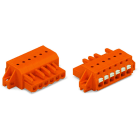 WAGO - 1-Leiter-Federleiste, Drücker, Push-in CAGE CLAMP®, orange