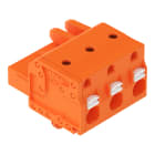 WAGO - 1-Leiter-Federleiste, Drücker, Push-in CAGE CLAMP®, orange
