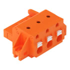 WAGO - 1-Leiter-Federleiste, Drücker, Push-in CAGE CLAMP®, orange