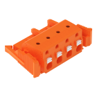 WAGO - 1-Leiter-Federleiste, Drücker, Push-in CAGE CLAMP®, orange