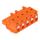 WAGO - 1-Leiter-Federleiste, Drücker, Push-in CAGE CLAMP®, orange