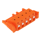 WAGO - 1-Leiter-Federleiste, Drücker, Push-in CAGE CLAMP®, orange