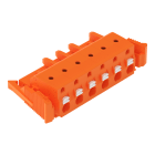 WAGO - 1-Leiter-Federleiste, Drücker, Push-in CAGE CLAMP®, orange