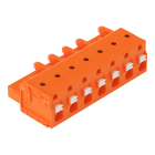 WAGO - 1-Leiter-Federleiste, Drücker, Push-in CAGE CLAMP®, orange