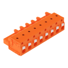 WAGO - 1-Leiter-Federleiste, Drücker, Push-in CAGE CLAMP®, orange