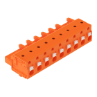 WAGO - 1-Leiter-Federleiste, Drücker, Push-in CAGE CLAMP®, orange