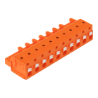 WAGO - 1-Leiter-Federleiste, Drücker, Push-in CAGE CLAMP®, orange
