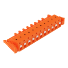 WAGO - 1-Leiter-Federleiste, Drücker, Push-in CAGE CLAMP®, orange