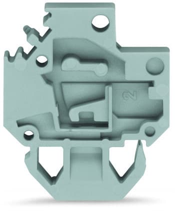 WAGO - Blindgehäuse, für Blechdicke 1,5mm, 6mm breit, grau