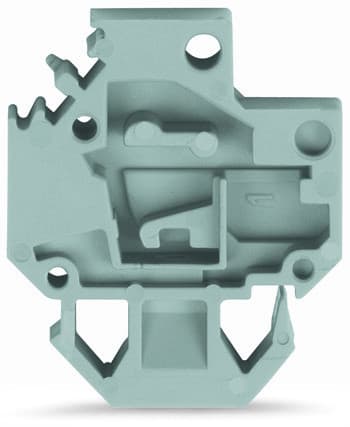 WAGO - Blindgehäuse, für Blechdicke 2,5mm, 6mm breit, grau