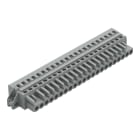 WAGO - 1-Leiter-Federleiste, CAGE CLAMP®, 2,5mm², grau