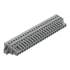 WAGO - 1-Leiter-Federleiste, CAGE CLAMP®, 2,5mm², grau