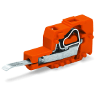 WAGO - Prüfsteckermodul mit Kontaktzunge, Rastermaß 7, 62mm / 0.3 in, orange