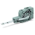 WAGO - Prüfsteckermodul mit Kontaktzunge, Rastermaß 5mm / 0.197 in, grau
