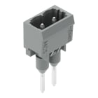WAGO - Stiftleiste für Reihenklemmen, Stifte 1, 2x1, 2mm, gerade, grau