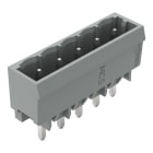 WAGO - THT-Stiftleiste, Lötstift 1, 2x1, 2mm, gerade, grau
